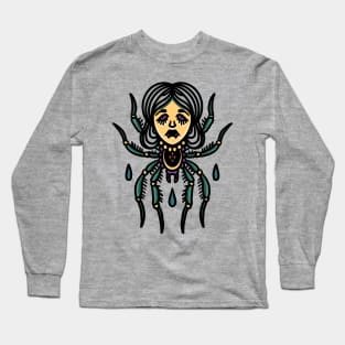 witch headed spider tattoo Long Sleeve T-Shirt